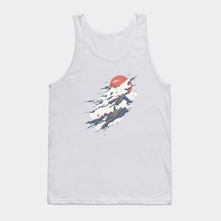 The black cat on top of the clouds Tank Top